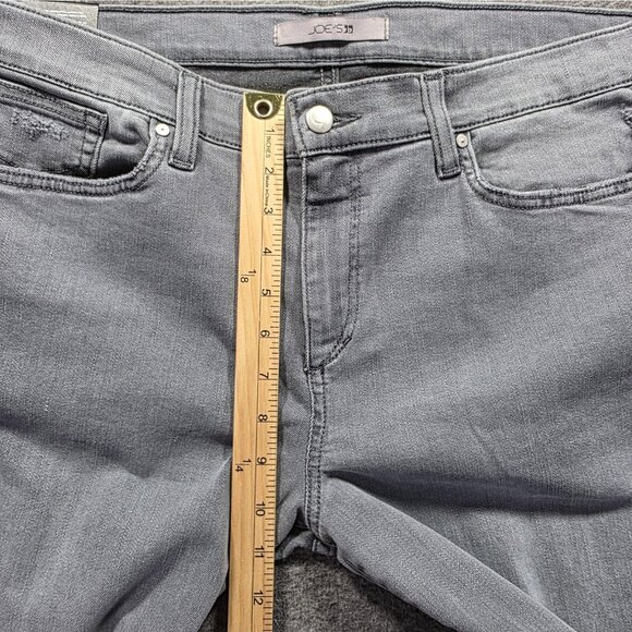 Joe's Jeans Womens 34 Gray Skinny Ankle Flawless Stretch Denim Five Pocket - Picture 9 of 10